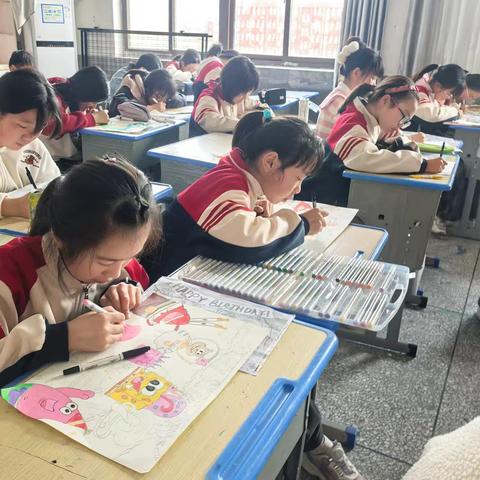 童心绘梦 笔韵生彩 ——大悟县思源实验学校初中简笔画社团活动总结