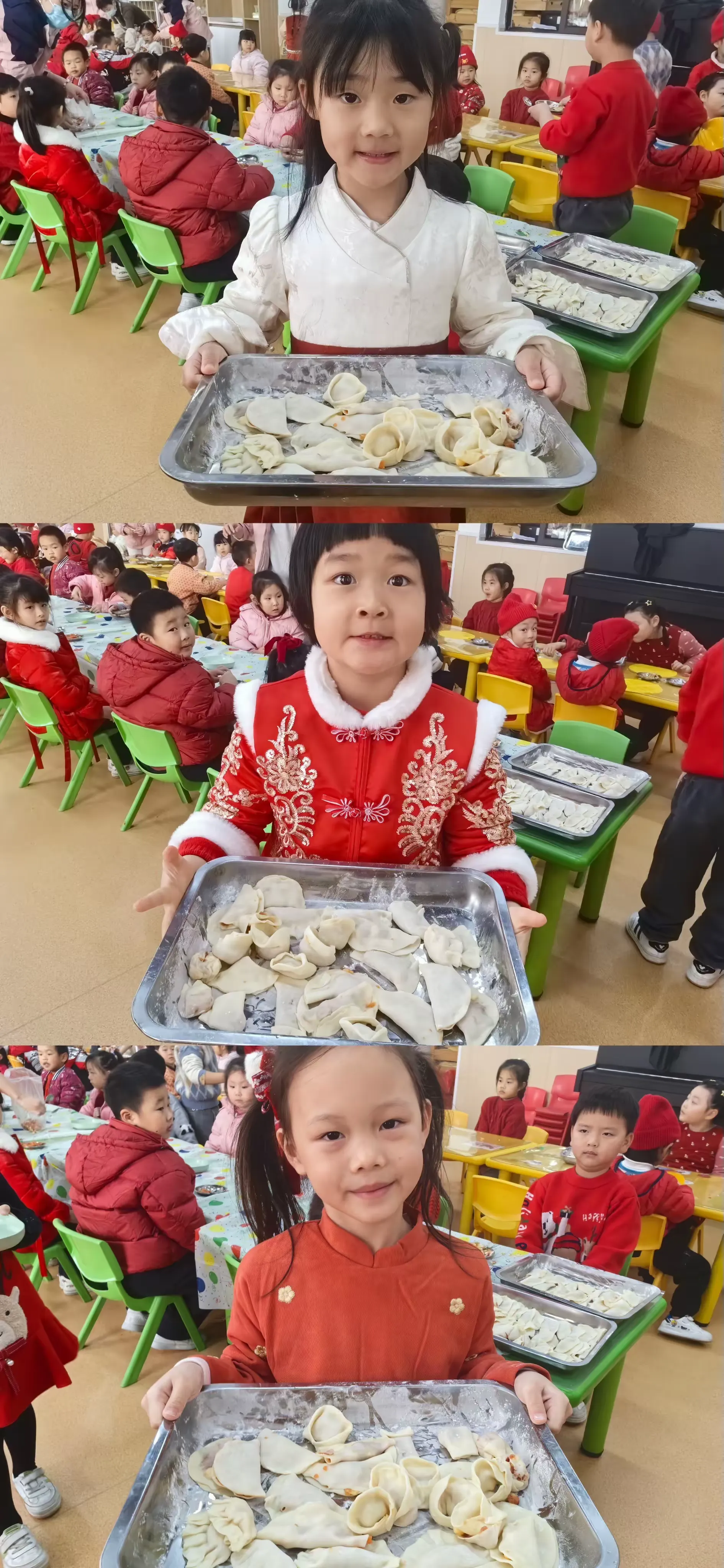 幼儿园元旦包饺子美篇图片