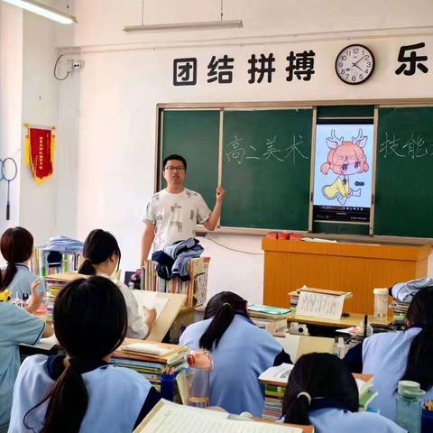 关爱学生，幸福成长 磁县职教中心二部二年级幼儿保育专业美术技能大赛