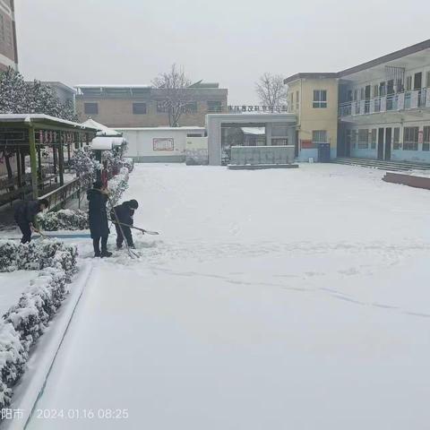 【清扫积雪，暖心相守】——东蔡庄小学扫雪除冰行动