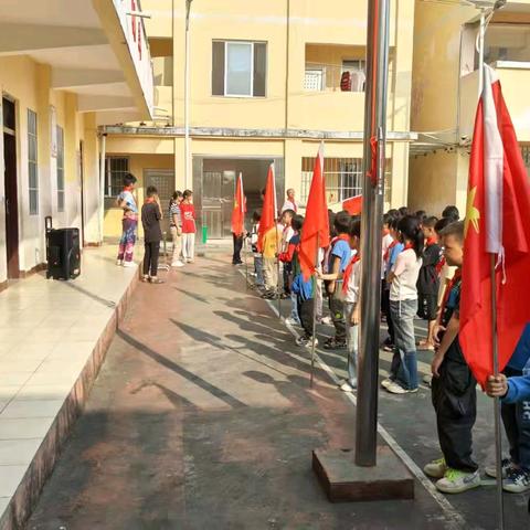 【党建引领】“红领巾爱祖国”——苍梧县旺甫镇八会小学开展少先队建队75周年主题活动