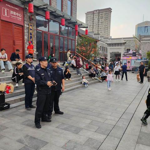 广润门无人机空中巡逻，打造街区良好景区氛围