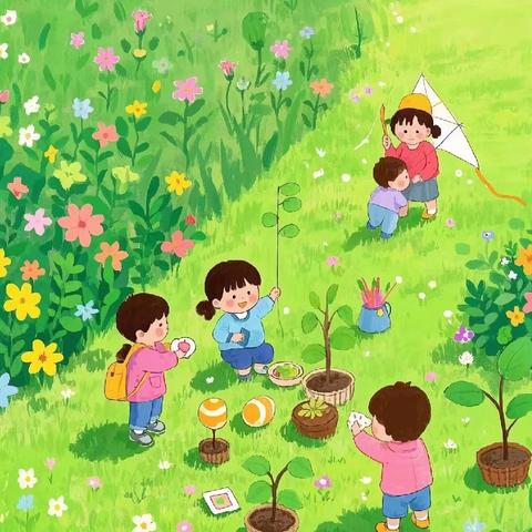 “春分好时节，花开香满园”板溪镇中心幼儿园中二班主题活动