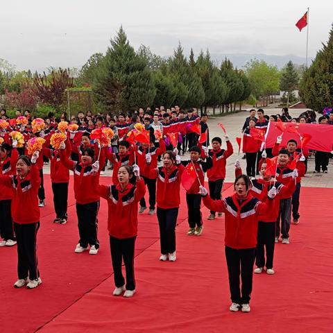 我运动 我健康 我快乐——六坝九年制学校举行春季运动会
