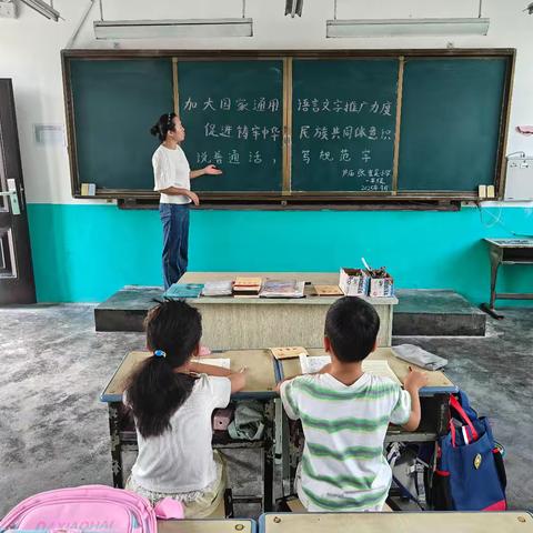 芦庙张崔吴小学开展推广普通话宣传活动