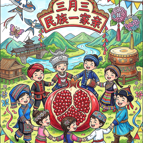 欢庆三月三·共筑民族情 ‍——三只羊乡可力小学 ‍“广西三月三”主题文化活动