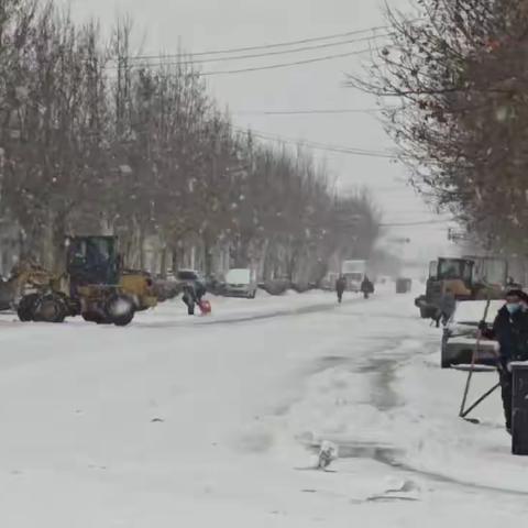 【怀仁镇】开展雪后除雪专项行动