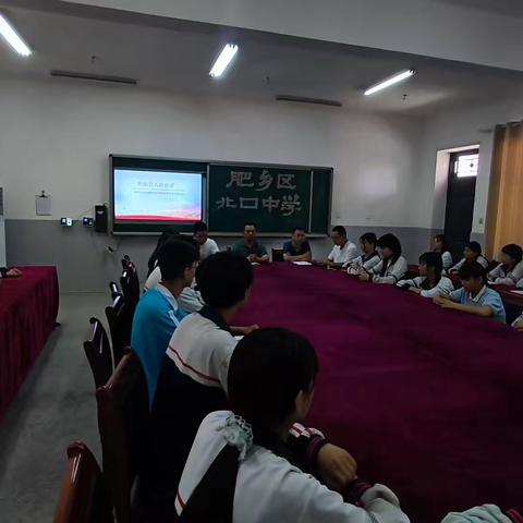 肥乡区北口中学入团离队仪式纪实