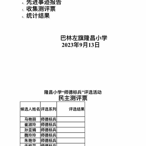 树师德 扬师风——隆昌小学“师德标兵先进事迹”报告会