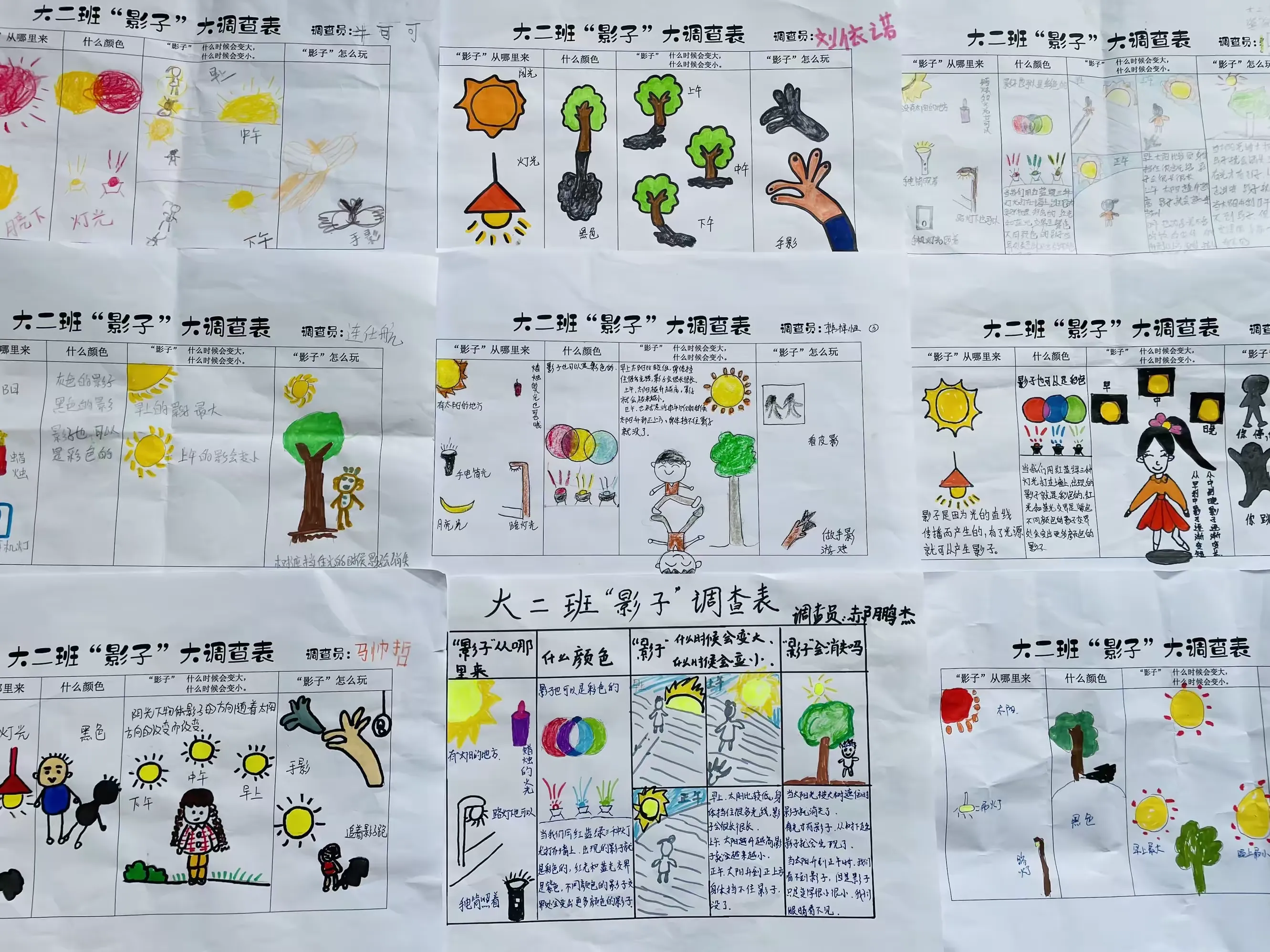 简篇-【二幼•生活课程】与“光”相遇 形“影”不离---丛台区第二幼儿园大二班班本课程