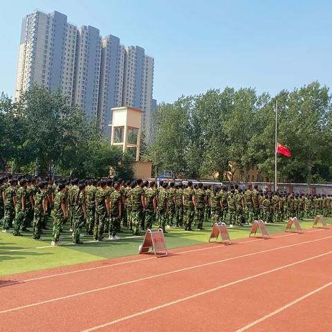 乘新风横渡，愿圆梦复兴 邯郸市复兴中学新生军训闭幕式