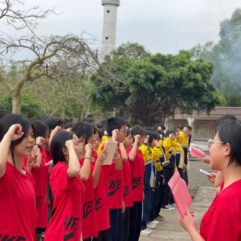 芷寮中学举行中考百日誓师大会