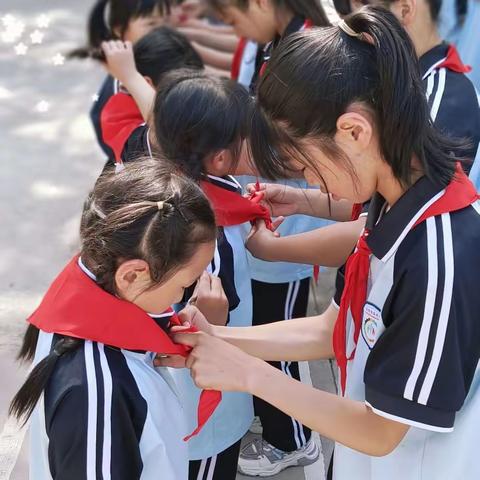 红领巾    我为你自豪——常安镇黄家庄小学少先队入队仪式