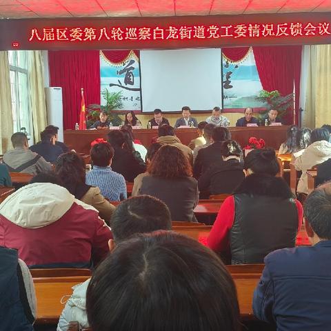 八届美兰区委第八轮第二巡察组在白龙街道召开巡察白龙街道党工委情况反馈会