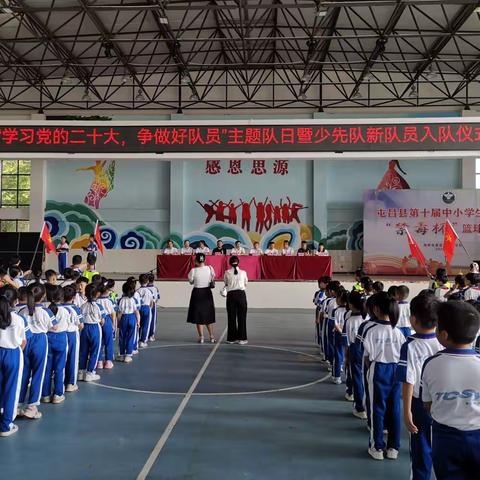 共青团屯城镇委员会联合城北社区团支部及屯昌思源学校“学习党的二十大，争做好队员”之系列活动