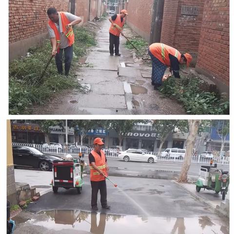 暴雨过后保洁忙，北控宁晋项目多举措守护城市“容颜”