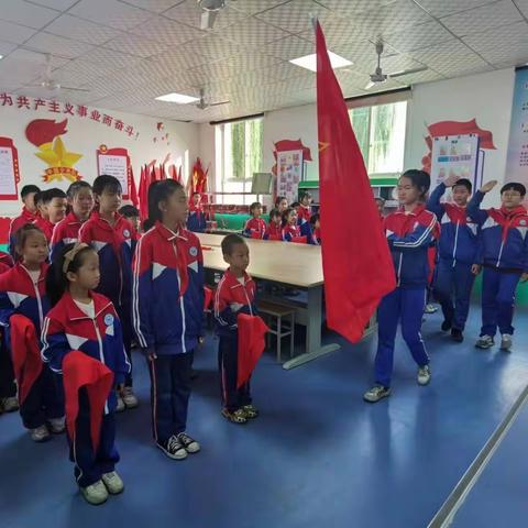 赵县大安中学举行“中国少年先锋队建队日”活动