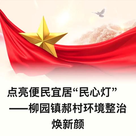 点亮便民宜居“民心灯”     ——柳园镇郝村环境整治焕新颜
