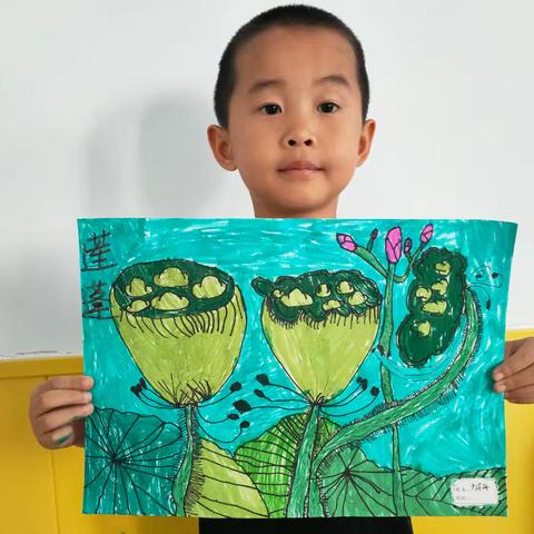 创意画:《莲蓬》