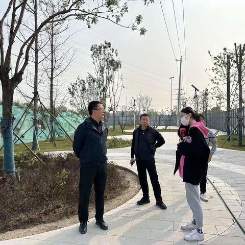 丰南区海绵办配合市海绵办对海绵城市示范项目建设督导检查