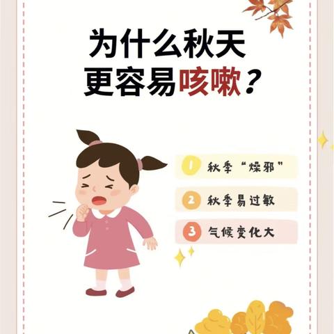 红乐幼儿园秋季预防小课堂——咳嗽怎么办？