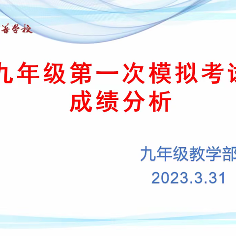 齐心协力促提升   聚力起航谋新篇——滕州市至善学校九年级成绩分析会、班级教导会