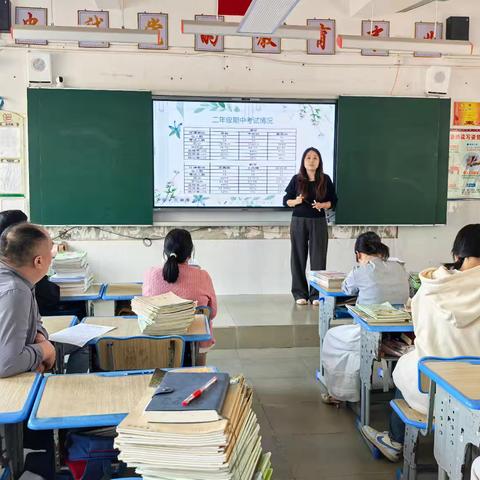 五指山市第二小学低年级组期中考试分析暨教学常规检查简篇