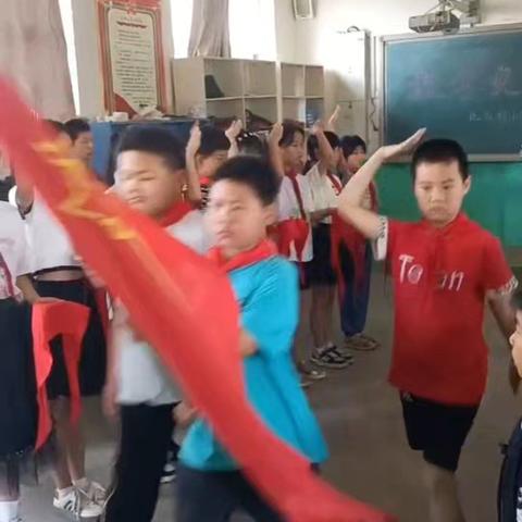 赞皇县北马村小学“红领巾，爱祖国”——少先队入队仪式