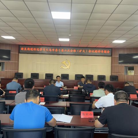 新区街道传达学习市委十届六次全体（扩大）会议、市十一届人大四次会议精神