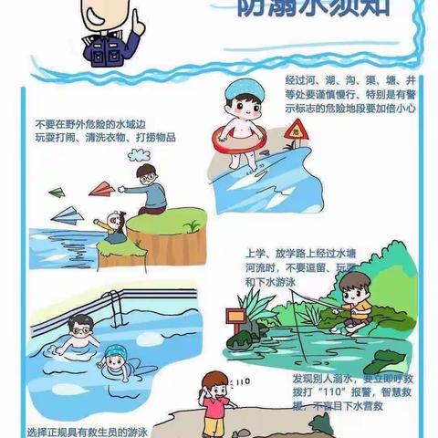 防溺水安全知识宣传           东湖中心幼儿园小班