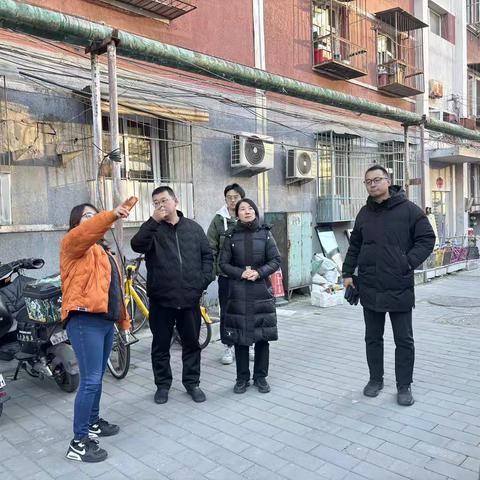 六里屯街道领导莅临碧水园社区平房区视察