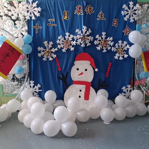 雪花奇遇记——瑞格世纪城幼儿园12月集体生日会