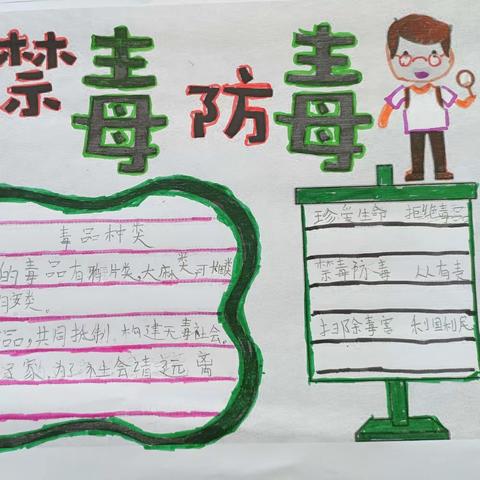 花鱼小学《禁毒教育》致家长的一封信