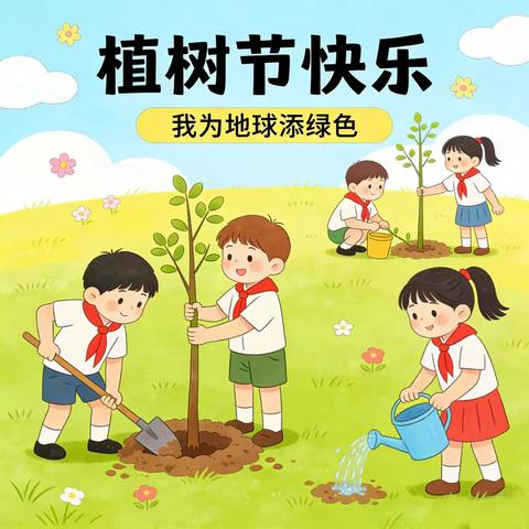 种下春色护绿行，肩上担当更芬芳”——桥东区实验小学植树节主题队会活动
