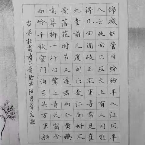 师生妙笔 翰墨飘香 ——港尾中心小学师生日课书法展示