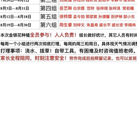 劳动砺心志 实践促成长 ——2023级11班中草药金银花种植与暑假除草活动纪实