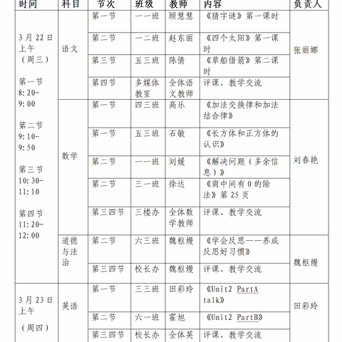 展教学风采   促新秀成长——教研中心教研员到白泥井小学指导教学活动总结