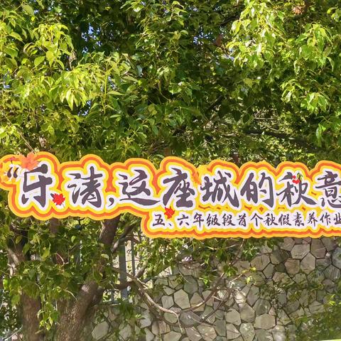 解锁秋假的N种打开方式——萤火虫中队首个秋假“乐清，这座城的诗意”主题素养作业展