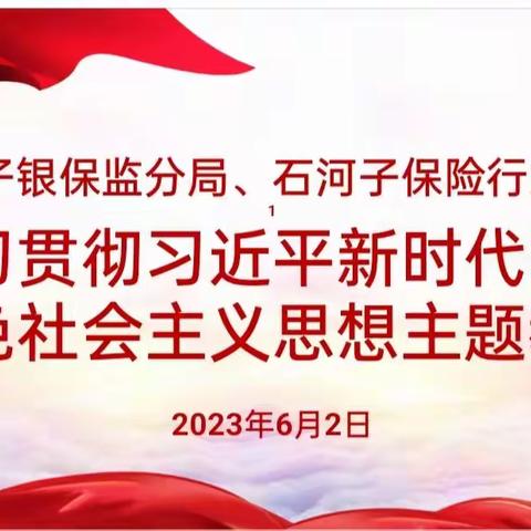 石河子保险行业协会开展学习贯彻习近平新时代中国特色社会主义思想主题教育