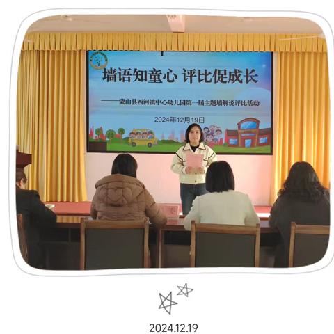 墙语知童心 评比促成长——西河镇中心幼儿园第一届主题墙解说评比活动