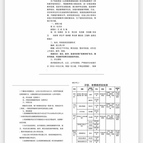 课堂展风采     教研促成长    —— 临洮县连儿湾乡学区《学科教学指导意见》研讨暨小学优质课大赛初赛活动