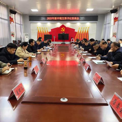 砥砺奋进新起点 锐意进取绘宏图——新中镇召开2025年支部书记座谈会