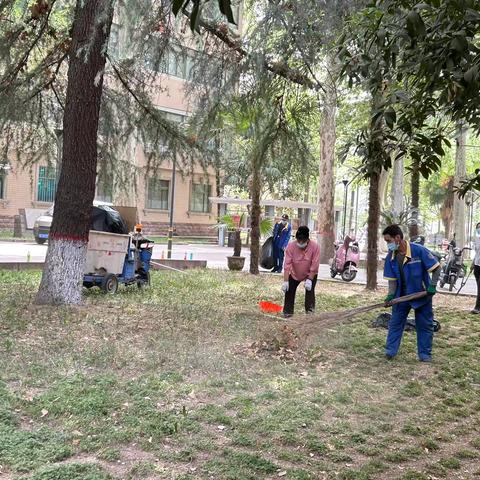 西外大社区开展第37个爱国卫生月活动