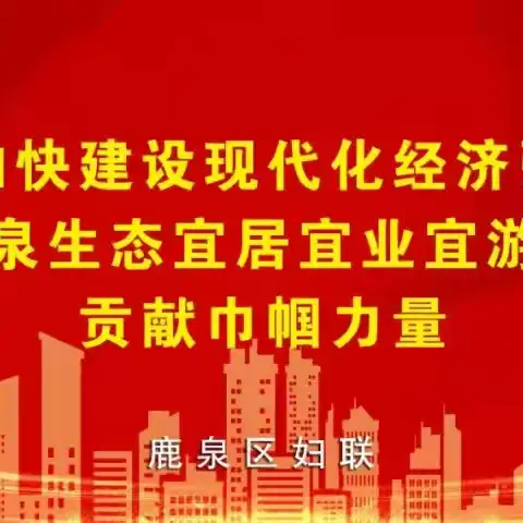 【强基增效】鹿泉区妇联开展“反对家庭暴力，创建和谐家庭”系列普法宣传活动