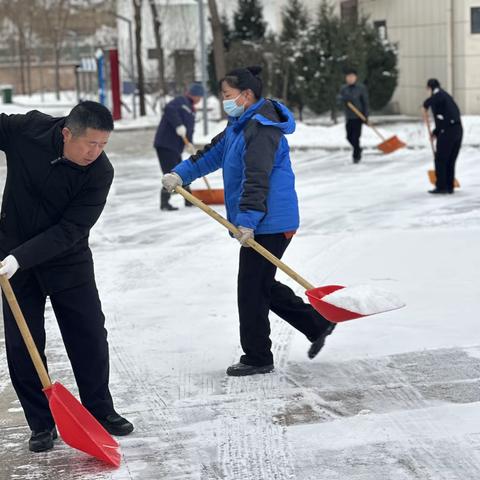 大雪悄然至 扫雪暖意浓