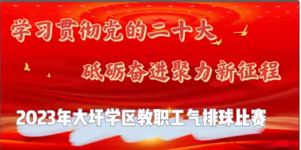 贯彻党的二十大，砥砺奋进聚力新征程——记大圩学区2023 年教职工气排球比赛