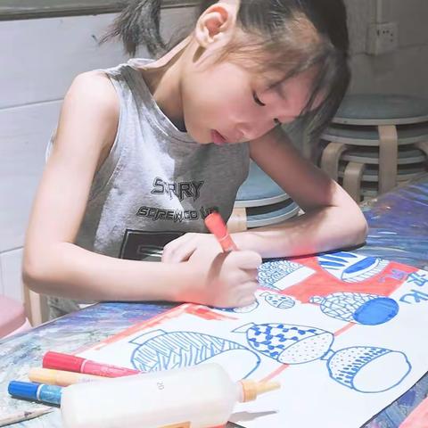 彩虹画室2023暑假绘画班第10课总结