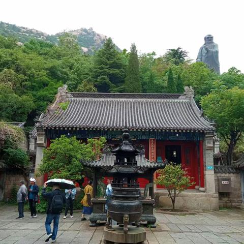 雨中崂山游