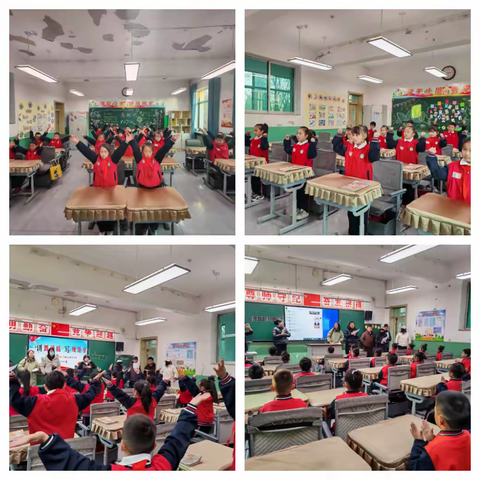 “以舞传红魂  以歌敬家国”祁县第五小学红歌课桌舞燃动校园