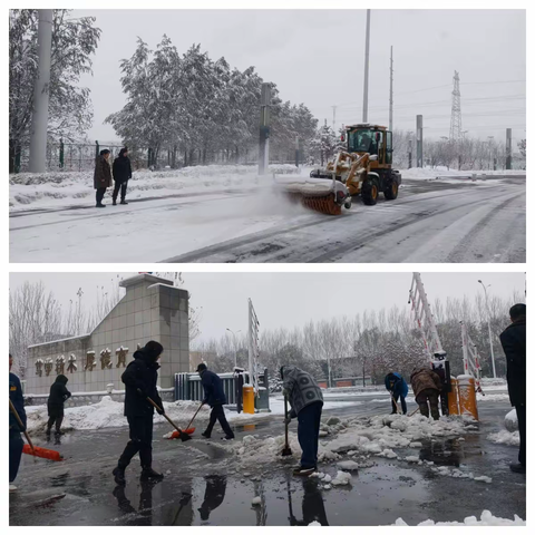 抗风雪 战严寒 保畅通 保出行 ——吉平物业公司清雪大军在行动